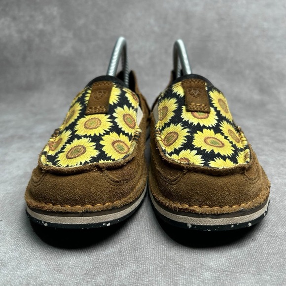 Ariat Cruiser Shoes Womens 8.5 Sunflower Brown Suede Slip On Loafers 10040356 - Picture 5 of 9